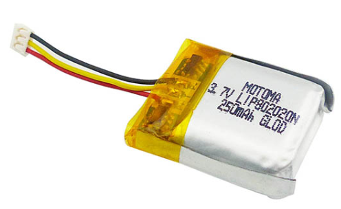 500時250mahのペット追跡者のための小型リチウム イオン電池8*20*20mm 0