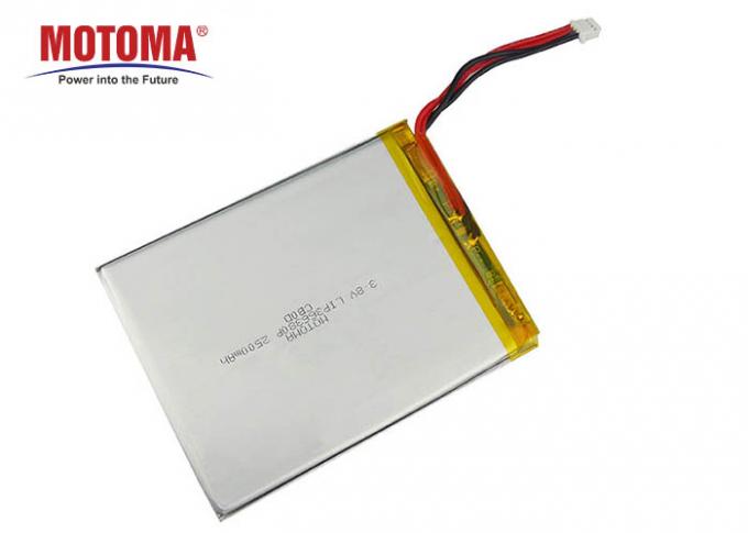 携帯用プリンターのための2500mah 3.8 V Lipo電池500のサイクル寿命 0