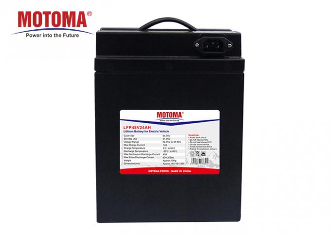 4000時Lifepo4のオートバイ電池、リチウム隣酸塩電池48v 24ah 0