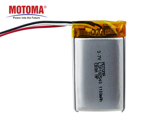 購入 高エネルギー密度GPSの追跡者電池1100mah 3.7V 10*25*40mm オンライン メーカー