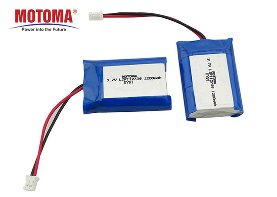 IOT装置のための3.7V 1200mAh Rechargableリチウム イオン電池1.1*27*39mm Motoma電池