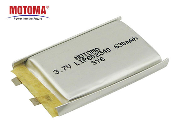 630mAh BIS国連KC証明書が付いている再充電可能なリチウム イオン電池